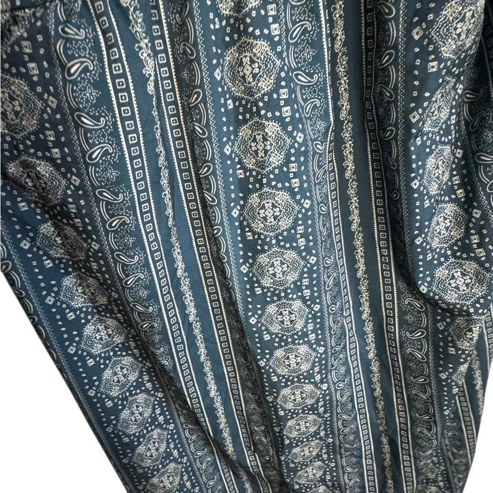 Adjustable Spaghetti Strap Maxi Sundress with Geo Pattern - 16/2X - Picture 2 of 6